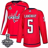 Capitals 5 Rod Langway Red 2018 Stanley Cup Final Bound Adidas Jersey,baseball caps,new era cap wholesale,wholesale hats
